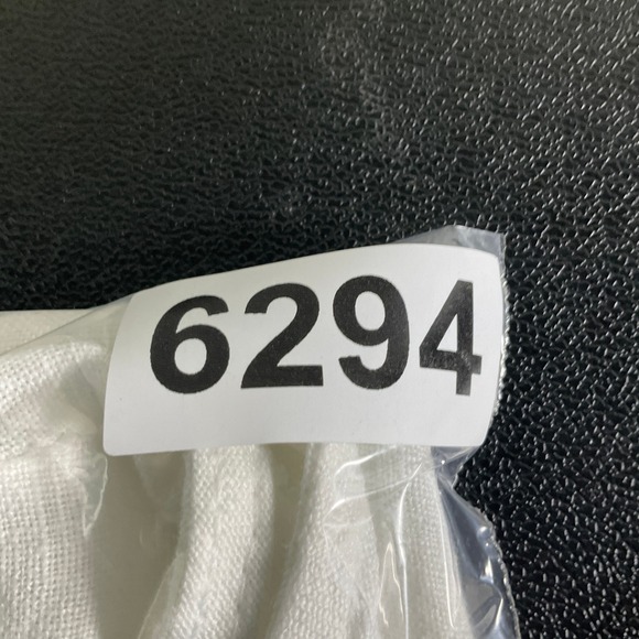 Terzo Millennio Italy 100% Linen‎ White Top Crochet Back Womens Sz L Sustainable - Picture 10 of 10